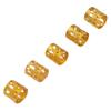100Pcs Hair Dreadlocks Beads Fashion Trend Hollow Resist Oxidation Sufficient Quantity Hair Braiding Tubes for Home