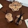 Keychain Pendant Soft Fluffy Muscular Cockroach Charm Key Chain Multi-Functional Key Holder Stress Relief Decompression Toy Keys Bags Car Decoration