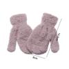 Girls 0-4 Years Old Soft Warm Lovely Baby Coral Plush Mittens Kids Gloves Candy Color Full Fingers