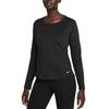 Nike Therma-Fit One Fashionable Simple Stylish Long Sleeve T-Shirt Women Tops Black DD4928-010
