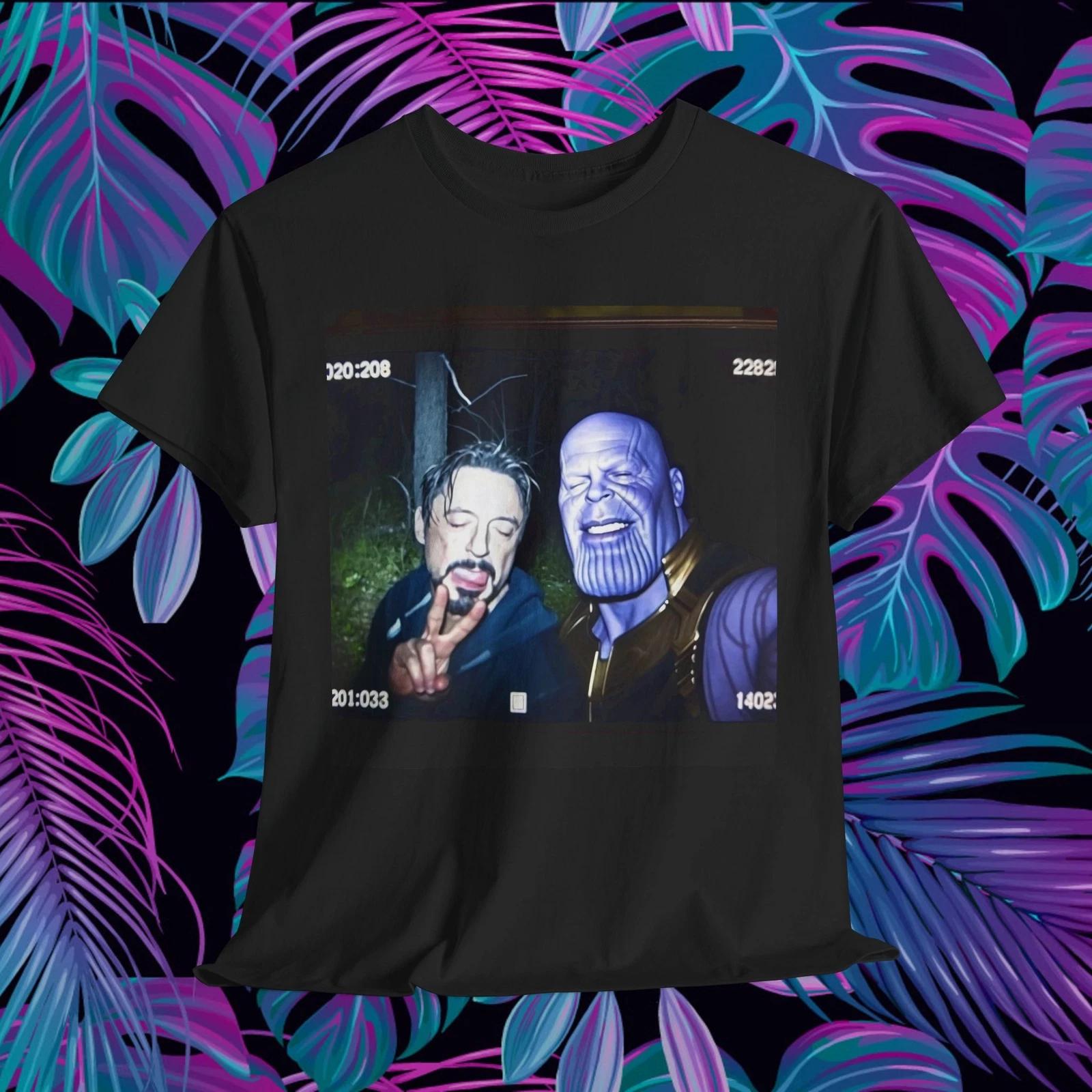 Marvel Heroes Unisex Tee, Avengers Shirt, Thanos and Iron man 4XL