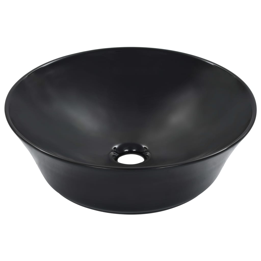 Wash Basin 41 X 12.5 Cm Ceramic Black
