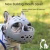 Bulldog Focinho de Borracha Macia Cão de Bico Curto Método de Luta Britânico Pug de Luta Anti-Comer Indiscriminadamente Anti-mordida Capa de Boca Respirável
