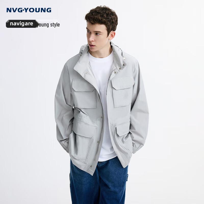 Navigare Men's Outdoor Hooded Workwear Jacket