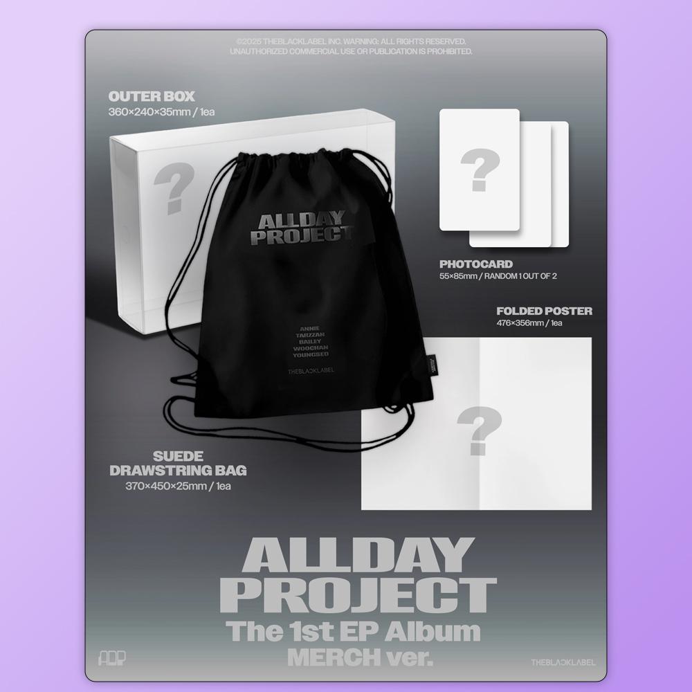 ALLDAY PROJECT - Das 1. EP-Album [ALLDAY PROJECT] (MERCH-Version) (FINGERLOSE HANDSCHUHE Ver.) & (BEUTELVERSION)