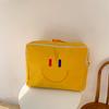 Modern Waterproof Smiley Face Canvas Tote Bag For Children Perfect For Kindergarten Use
