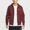 New Nike Club Men's Full Zip Fleece Hoodie FN3862-619