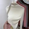 Maglione Dolcevita Lavorato a Maglia Slim-Fit da Donna - Primavera 2025 Top a Collo Alto a Maniche Lunghe Sovrapposto
