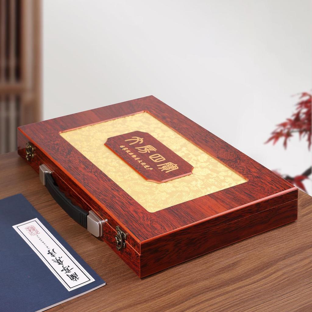 Calligraphy Gift Set: Brush, Ink, Paper, Inkstone - Four Treasures Collection for Adults