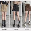 Trendy Women's Corduroy A-Line Mini Skirt - Slim Fit, Casual Hip-Wrapped Design.