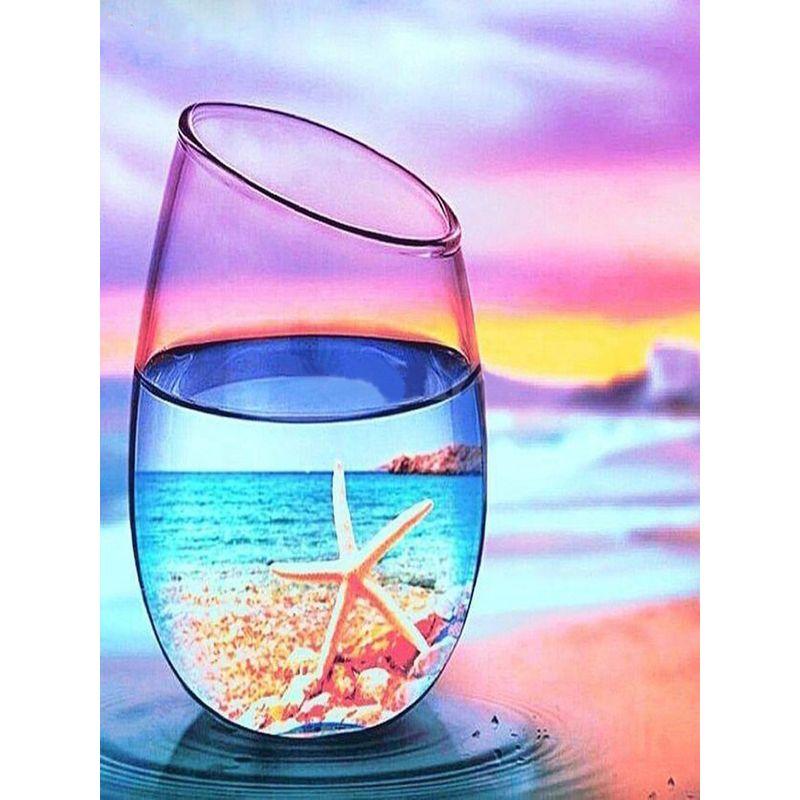 DIY Diamond Painting Seabeach Landscape Diamond Embroidery Sale Pictures Of Rhinestones Sunset Mosaic Craft Home Decor