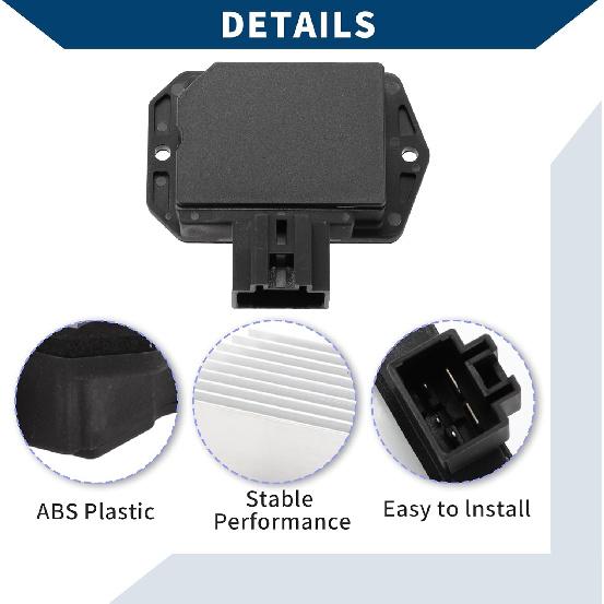 No.8716545030 HVAC Blower Motor Resistor for Toyota Highlander 2008-2016 Heater Blower Resistor Metal ABS 1 Pcs Black