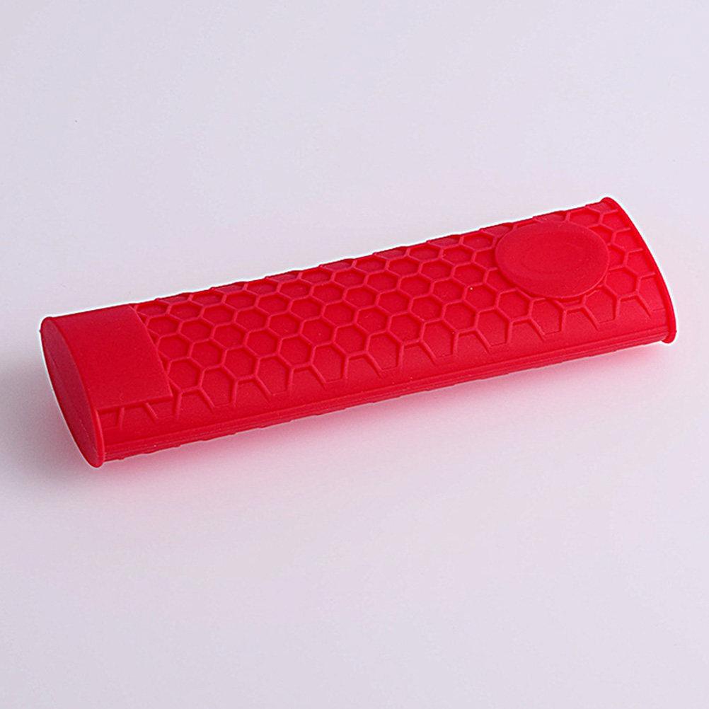 4 Pezzi Manico in Silicone per Pentola Resistente al Calore Antiscivolo Manicotto Copri Manico per Padella Utensile da Cucina Manico per Pentola