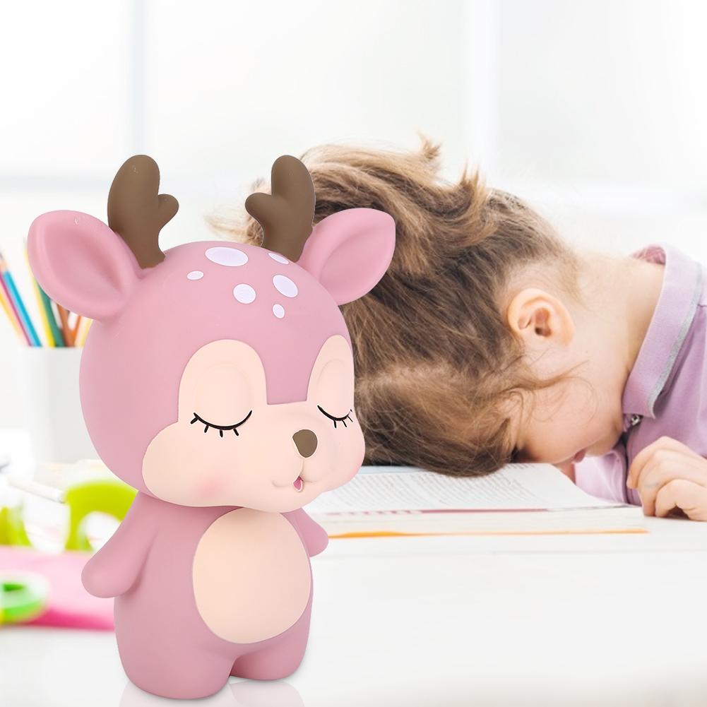 Innovative Cute Cartoon Deer Shape Money Box Money Saving Jar Home Decoration Ornament Gift