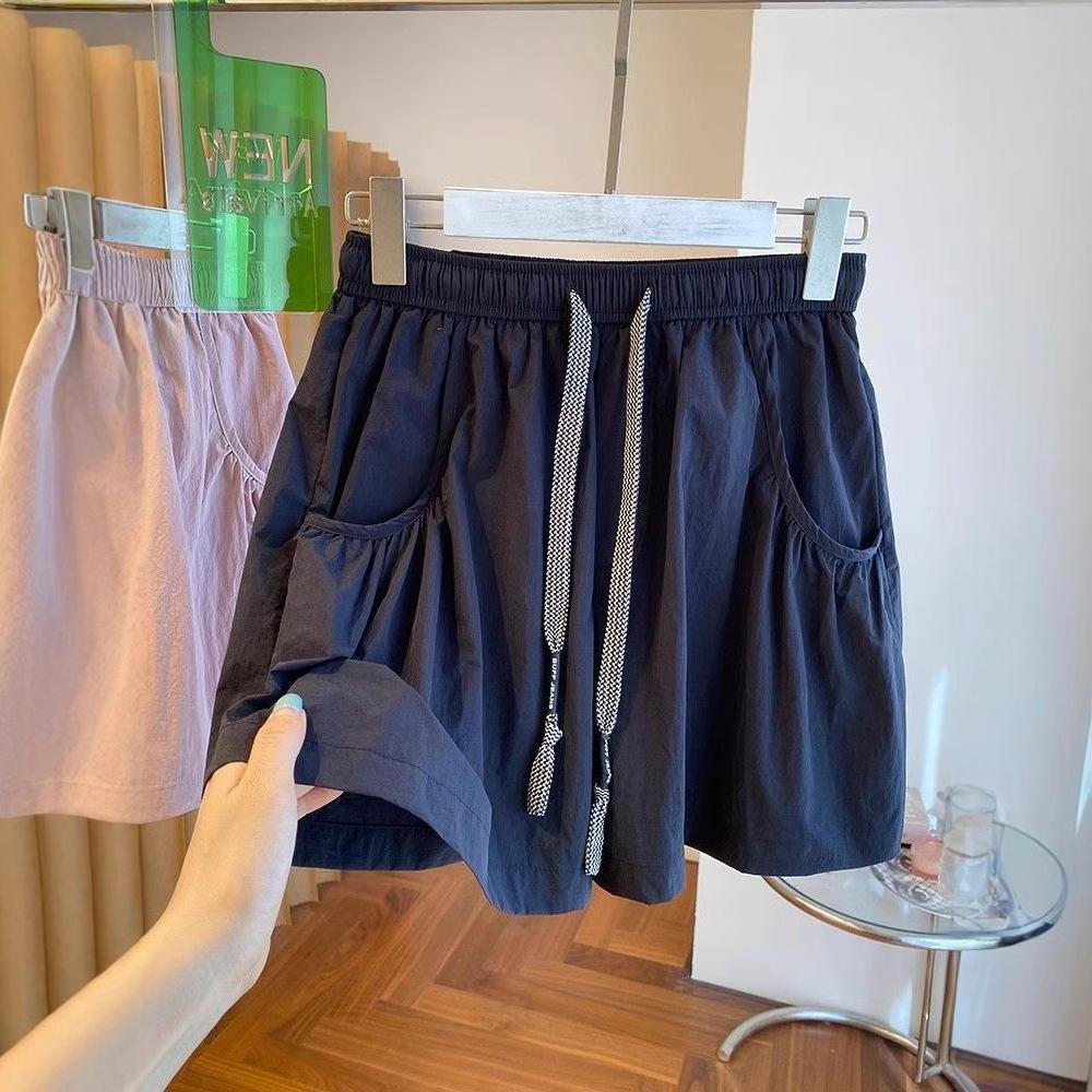 

Bottoms Fashion Womens Shorts Elastic Waist Casual Summer Short Mujer Pockets Korean Pants Pantalones Cortos Mujer 2XL синій