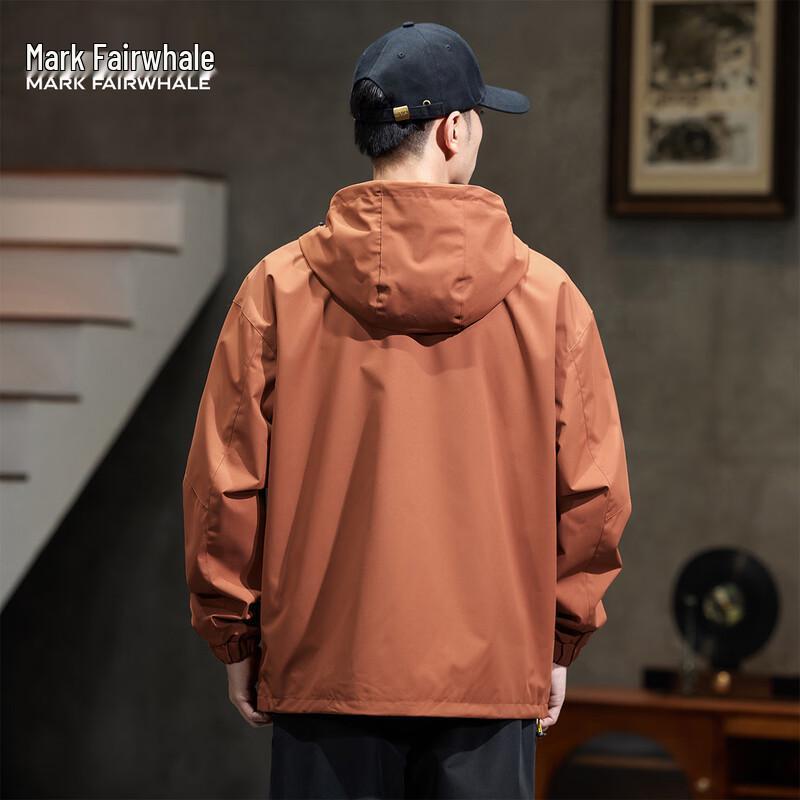 Mark Fairwhale Men's Casual Hooded Sports Jacket