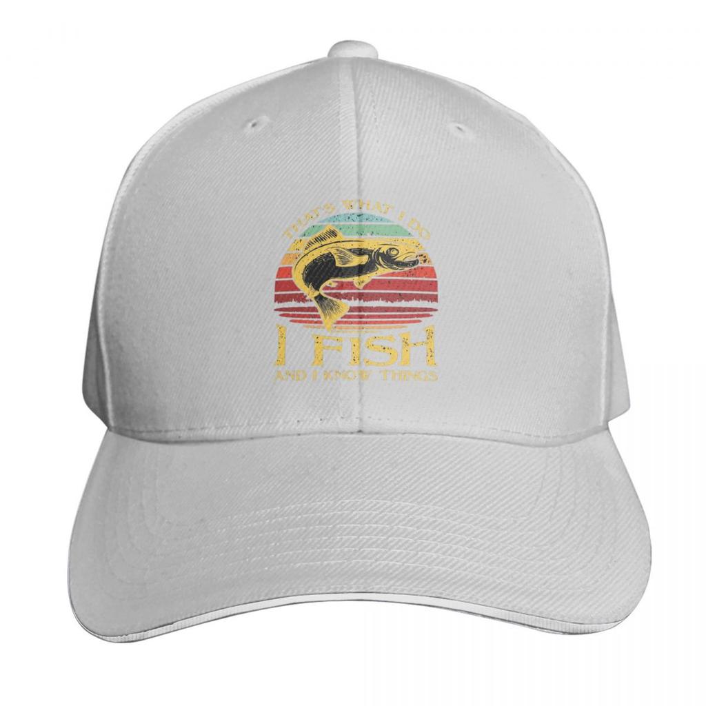 Thats What I Do I Fish And I Know Things Cap Fashion Casual Baseball Caps Adjustable Hat Hip Hop Summer Unisex Baseball Hats