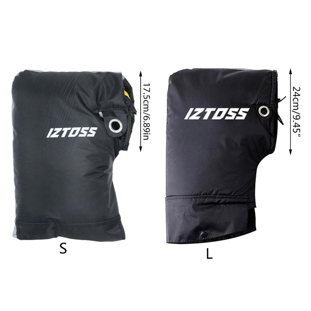 Moufles de guidon Temps froid VTT Moufles de guidon Coupe-vent Anti-froid Vélos de ville Couverture chauffe-mains de guidon 2x