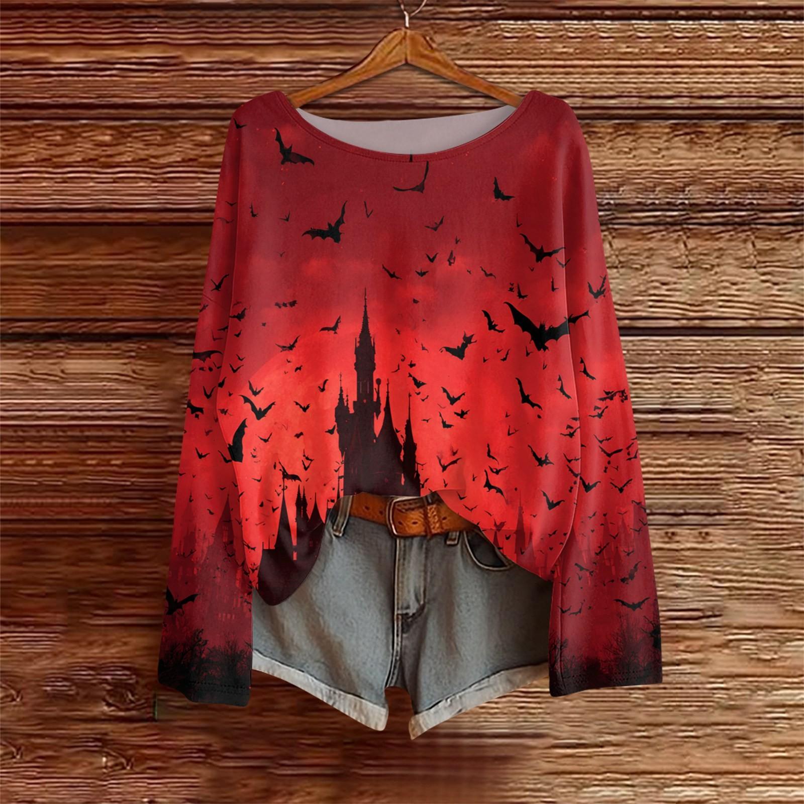 

Рубашки с длинным рукавом для женщин, футболки с принтом, блузки, повседневные базовые топы больших размеров, пуловеры XXL