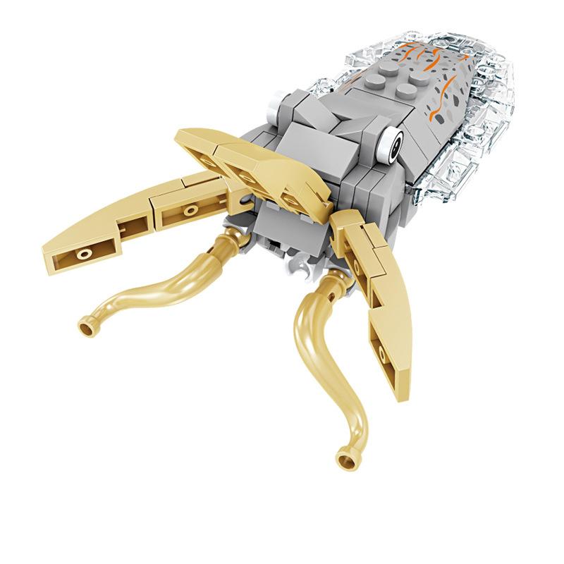 Creative Ocean World Animal Building Block Model Lobster Whale Dolphin Turtle Animal Small Particle Educational Assembly Toy