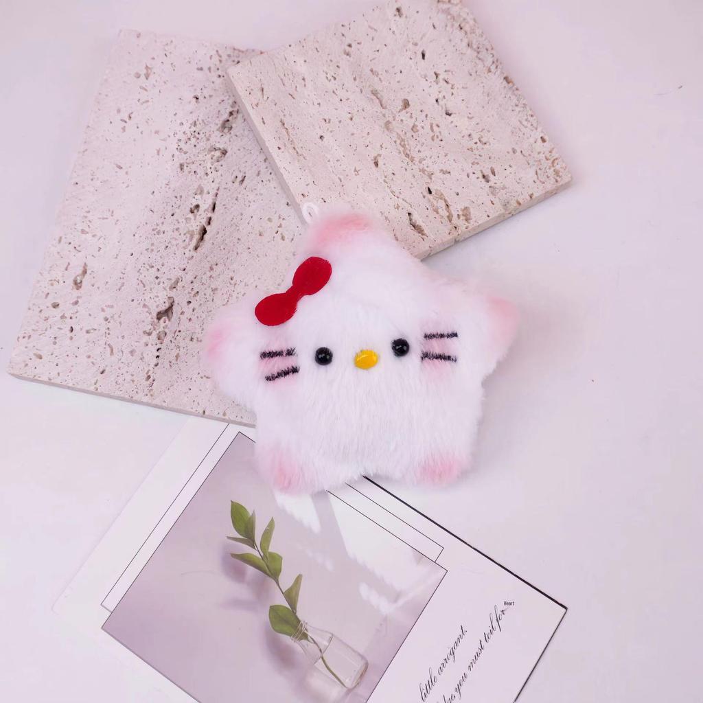 Pacha Dog Plush Doll: Cute Blush Heart Backpack Pendant, Cartoon Couple Gift