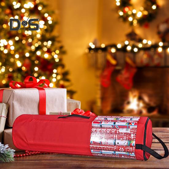 Gift Wrapping Paper Storage Bag Organizer with Handle Zipper Closure Large Capacity Waterproof Portable Wrapping Paper Holder