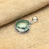 Aqua Apatite Gemstone Handmade 925 Sterling Silver Jewelry Pendant For Wedding Gift