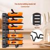 Detachable Foldable Multi-Layer Vertical Pot Cover Rack - Iron Art Countertop Storage Solution