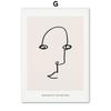 Abstract Line Bird Face Rainbow Picasso Matisse Posters And Prints Wall Art Canvas Painting For Living Room Decorative Pictures