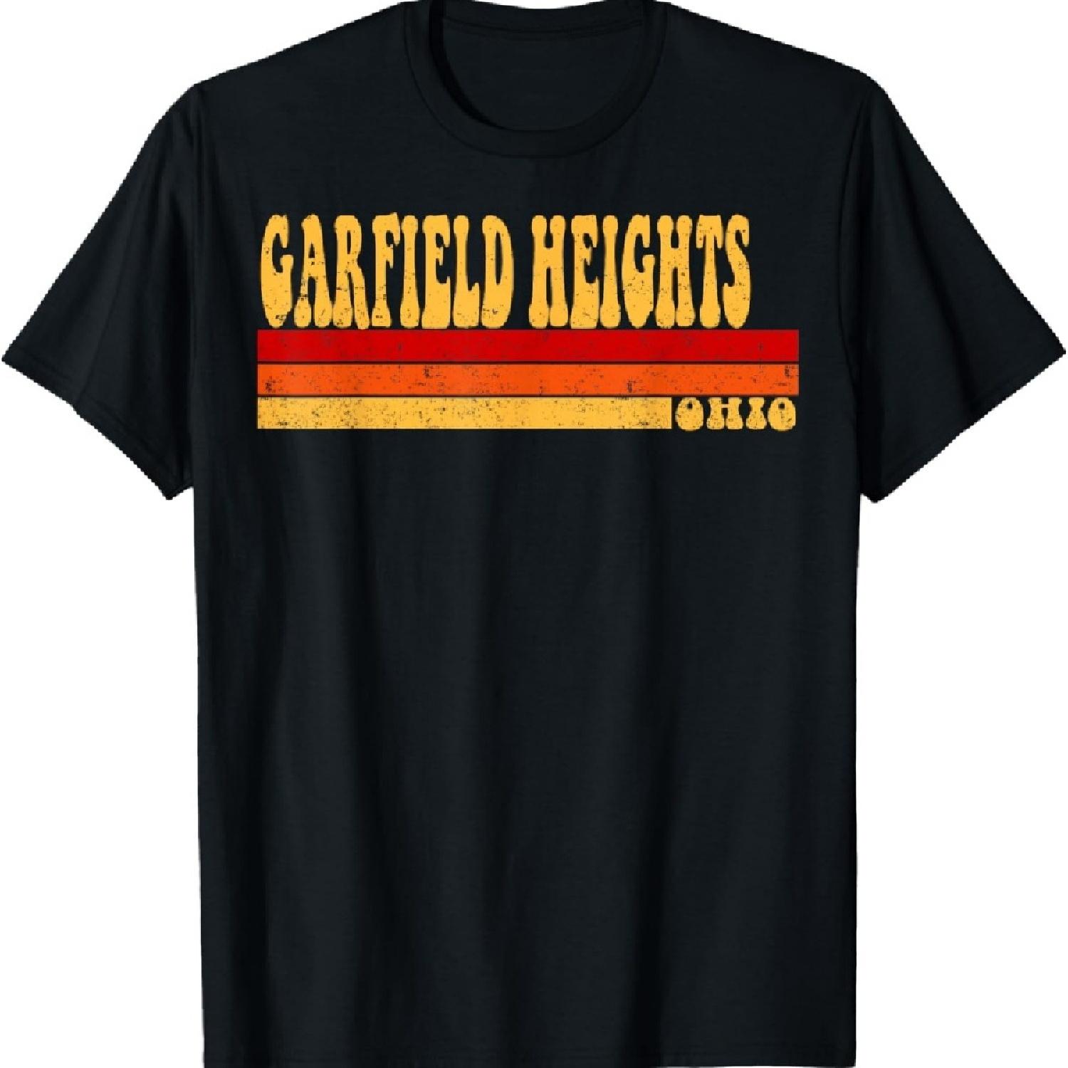 

GARFIELD HEIGHTS Ohio City Vintage Roots Retro Design 70 80s T-Shirt XXXXXL чорний