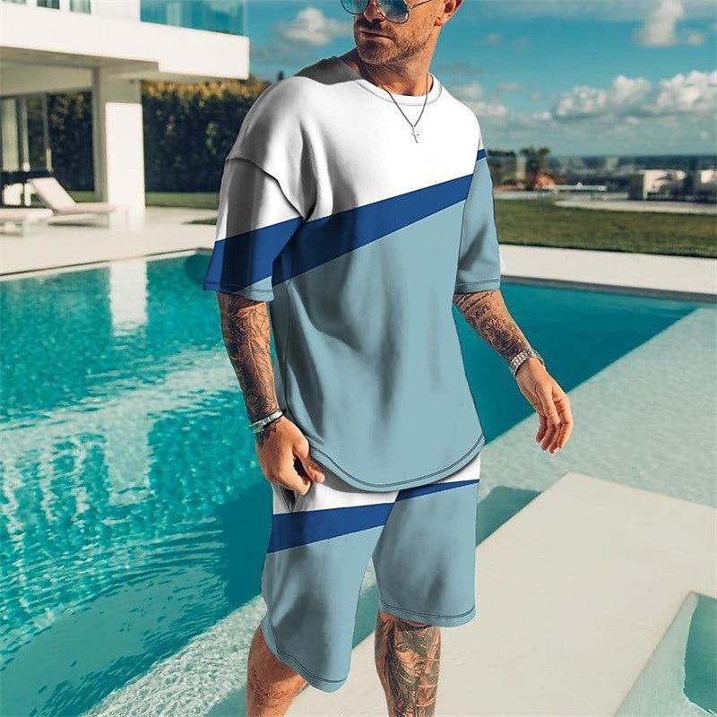 Men's Tees sets Short Sleeve Short Pants Crew Neck Designer Casual Comfortable Outdoor Vacation Daily