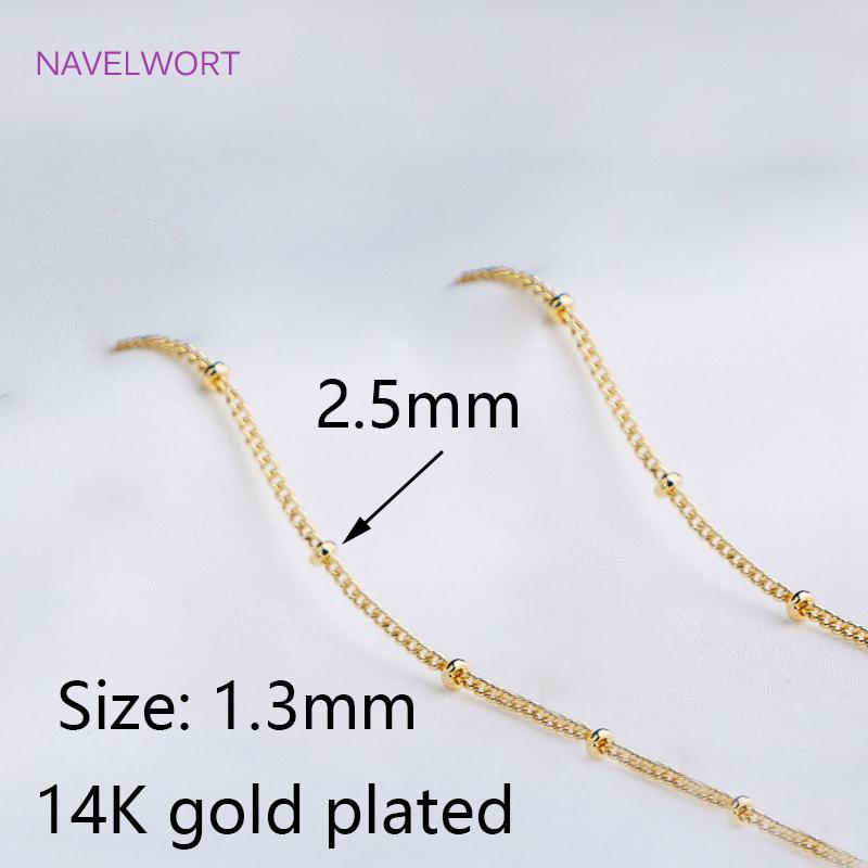 Wholesale 14K Gold Plated Brass Metal Loose Chains Bulk Chains For Jewelry Making,DIY Handmade Jewellery Making Supplies