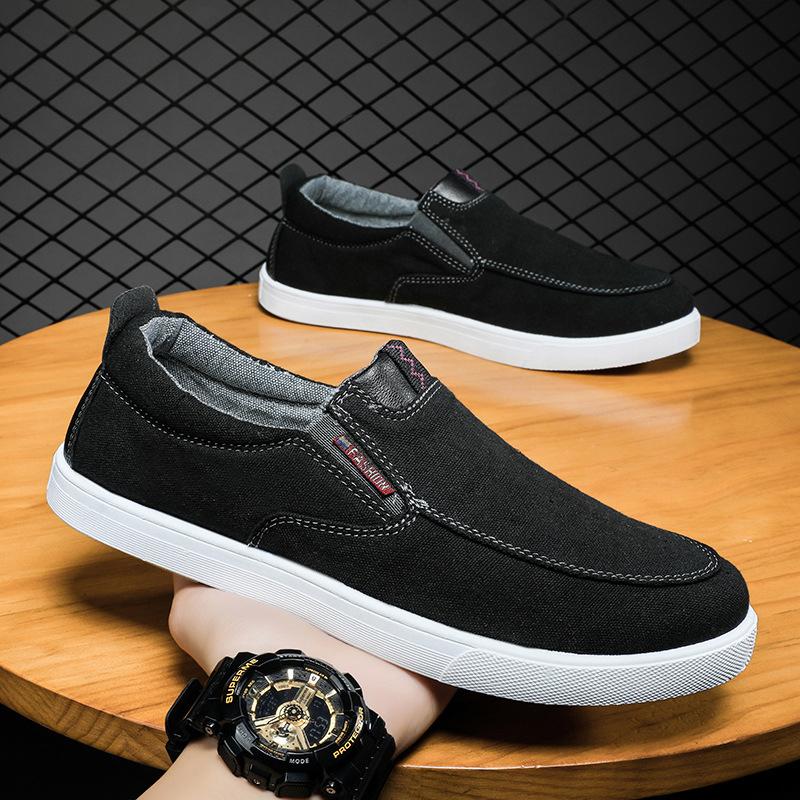 New Canvas Shoes Men Summer Classic Loafers Men Casual Shoes Breathable Walking Flat Men Shoes Zapatos Sneakers Plus Size 46