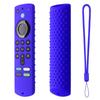 Silicone Remote Control Cover for Fire TV Stick 4K Controller Anti-drop Dustproof Tv Remote Case Shell with Lanyard