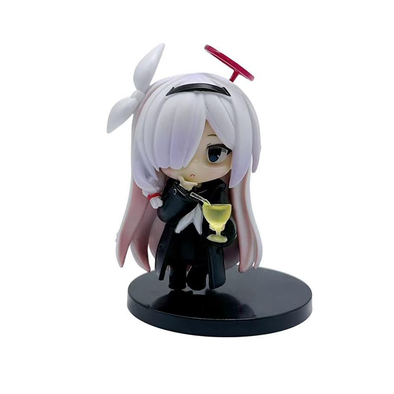 Blue Archive Anime Figurka Arona Prana Herní Postava Q Verze Kreslený Sběratelský Model Hračky Měnící Obličej Dárky