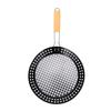 Grilling Skillet Stainless Steel Round Shape Foldable Vegetable Grill Basket for Camping Commercial