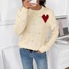 Spring and Autumn Love Jacquard Hollow Women's Sweater S-L