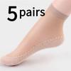 Ice Breathable Socks - Pantyhose, Women's Socks, Spring/Summer/Autumn, Sweat Absorbing and Anti Slip Bottom, Anti Hook Silk Medium Thin Version