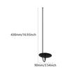 Black Wall Sconce Candle Holder for Romantic Dinner Sturdy , Black 43cm Long
