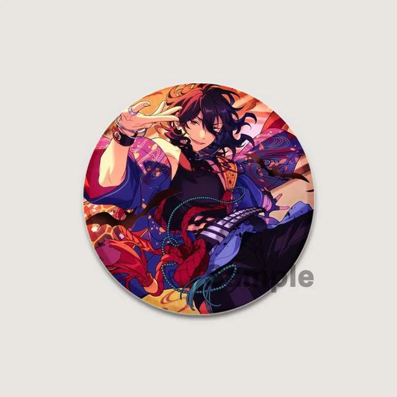 32/44/58mm Anime Ensemble Stars Pins Cartoon Characters Rei Sakuma Badge Handmade Brooches Breastpin for Backpack Clothes Gift Accessory