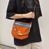 Borsa a tracolla in nylon stile street con design colorblock per l'uso quotidiano