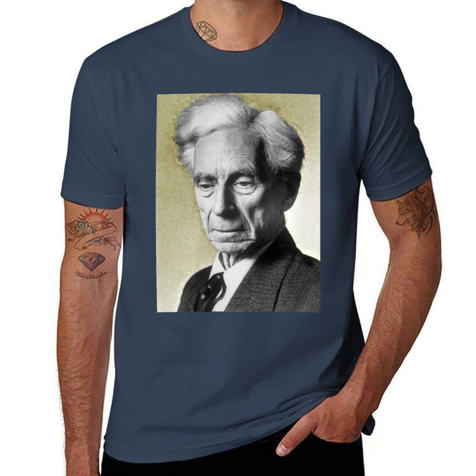 Bertrand Russell Stylized Tshirt Casual Lightweight Short Sleeve Top S