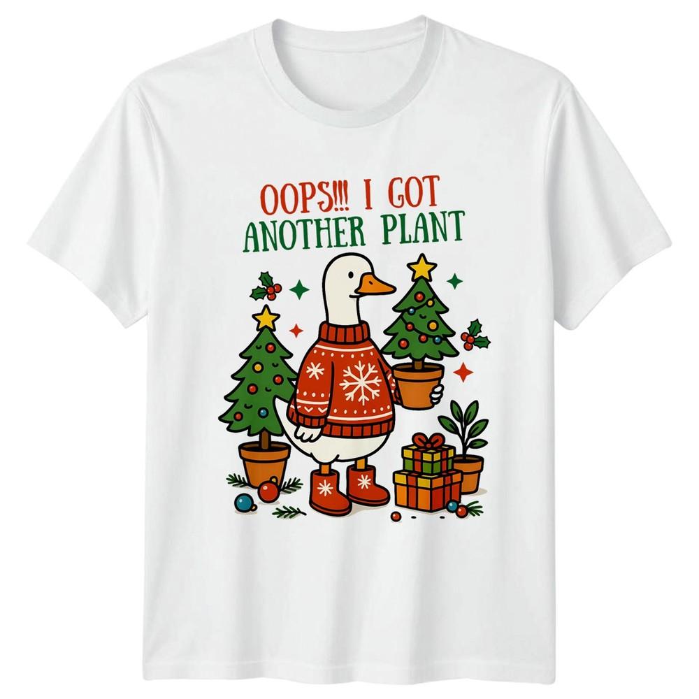 Oops I Got Another Plant Christmas Holidays Duck Unisexs TShirt Unisexs Graphic Tee S