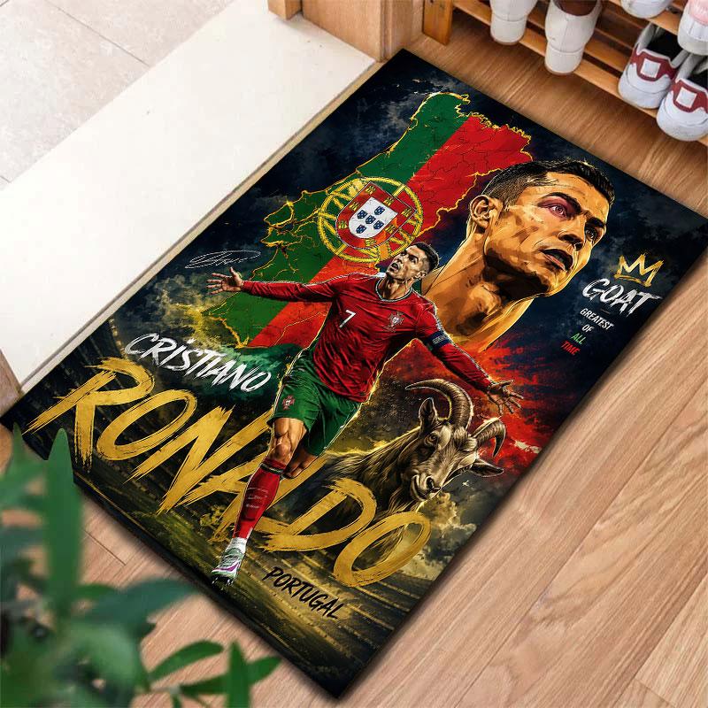 Cristiano Ronaldo Carpet Rug for Living Room Bedroom Home Sofa Decoration,Kids Play Non-slip Floor Mat