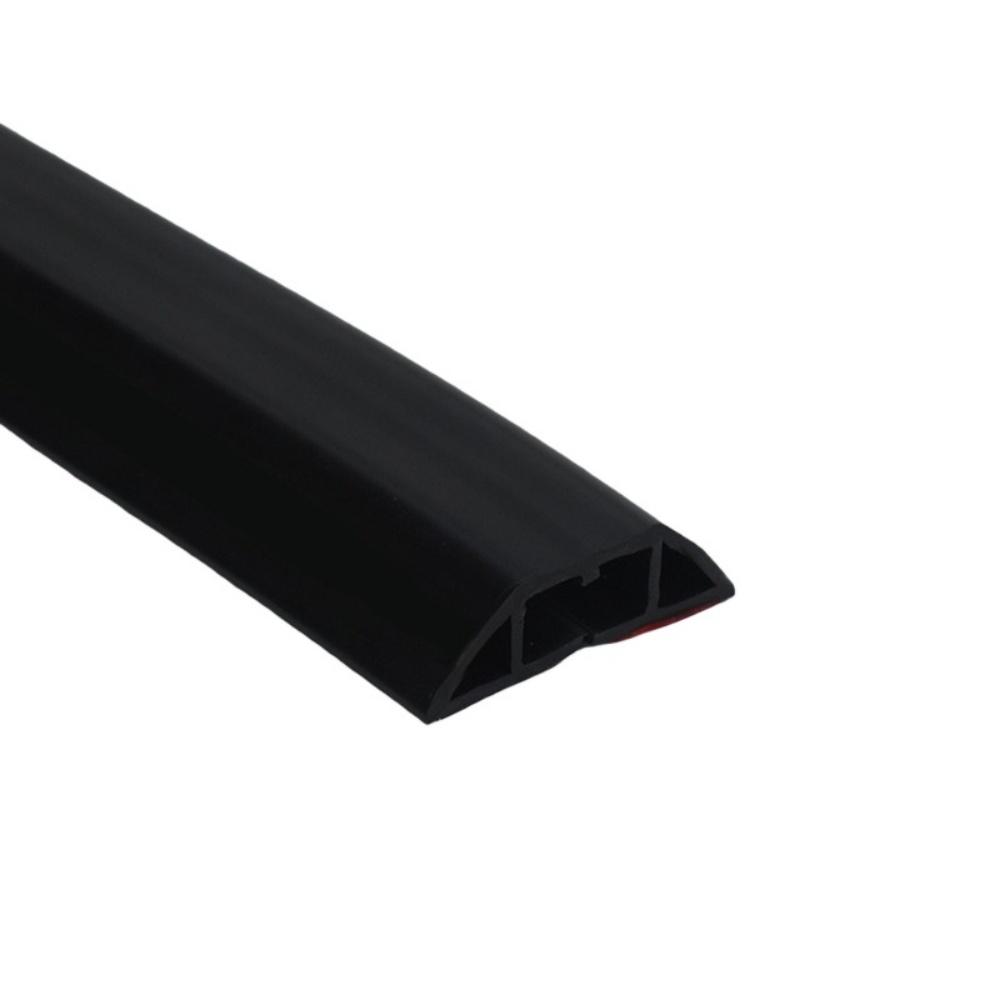 1pc 3meters/118.11in Floor Cord Cover Self-Adhesive Power Extension Wiring Duct Cable Protector Home Outdoor Wire Organizer