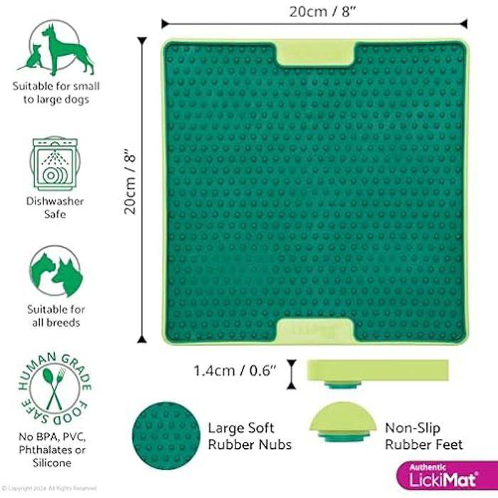 Tapis de léchage - LICKIMAT - Soother Tuff Pro - Vert - Anti-ennui - Hygiène dentaire