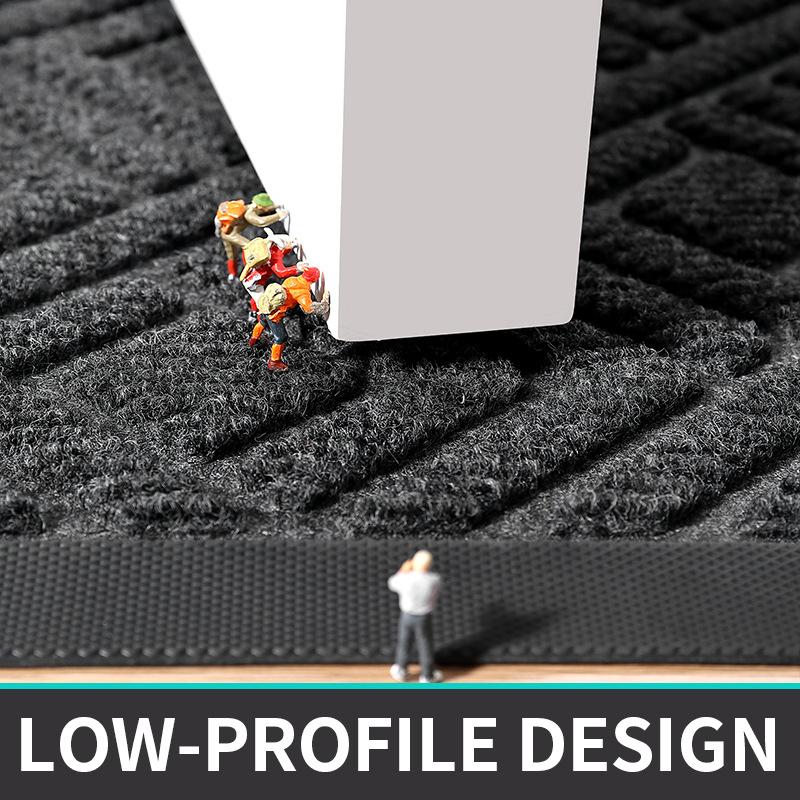 Nordic Wind Rubber Doormat Commercial Hotel Door Scraping Mat Household Entryway Door Carpet Wear Resistant To Dirt