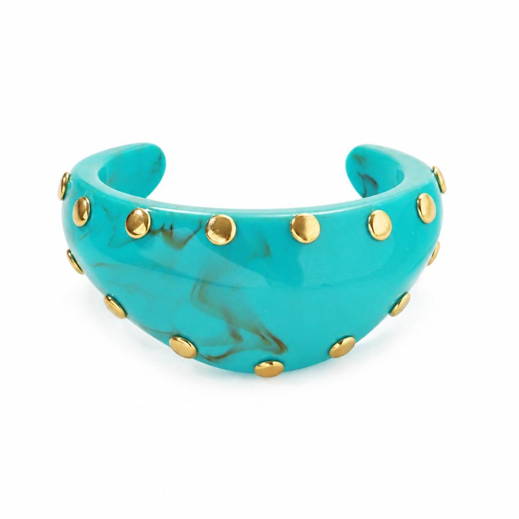 Hot Sale Smudge Coffee Resin Bracelet Ladies Arc Bracelet Girlfriend Ring Fashion Premium Jewelry
