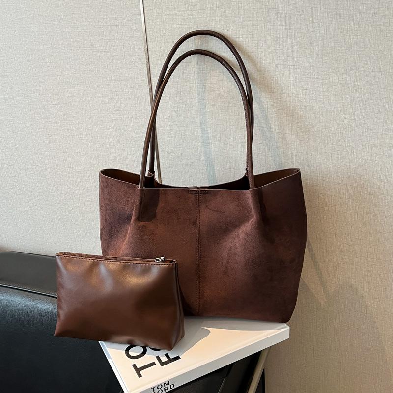 

Autumn new niche lazy large-capacity tote bag fashionable simple casual shoulder bag handbag