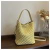 New Fashion Trend Woven Bucket Bag Portable Shoulder Oblique Span Women's Bag Fashion